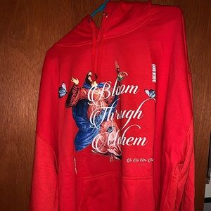 NovaMen red sweater. 3xl “Bloom through mayhem”